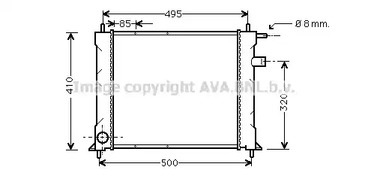 Радиатор охлаждения двигателя AVA QUALITY COOLING AU2110