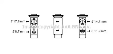 Расширительный клапан кондиционера AVA QUALITY COOLING BW1239