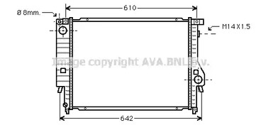 Радиатор охлаждения двигателя AVA QUALITY COOLING BW2047