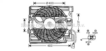 Вентилятор охлаждения двигателя AVA QUALITY COOLING BW7510