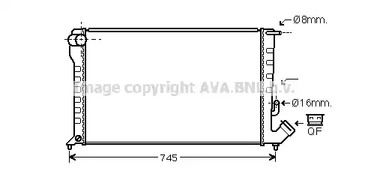 Радиатор охлаждения двигателя AVA QUALITY COOLING CNA2194