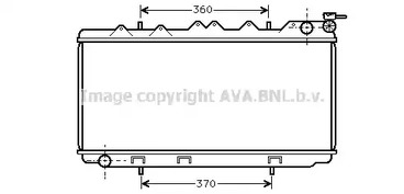 Радиатор охлаждения двигателя AVA QUALITY COOLING DN2114