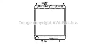 Радиатор охлаждение двигателя AVA QUALITY COOLING DN2128
