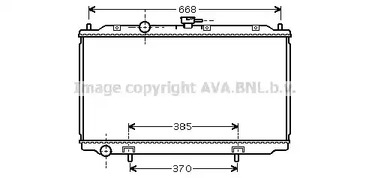 Радиатор охлаждения AVA QUALITY COOLING DN2217