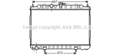 Радиатор охлаждения двигателя AVA QUALITY COOLING DN2238