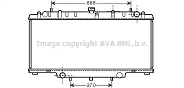 Радиатор охлаждение двигателя AVA QUALITY COOLING DN2246