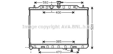 Радиатор охлаждения двигателя AVA QUALITY COOLING DN2293