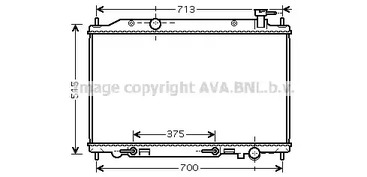 Радиатор системы охлаждения AVA QUALITY COOLING DN2295