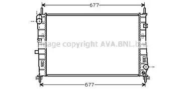 Радиатор охлаждения двигателя AVA QUALITY COOLING FDA2165