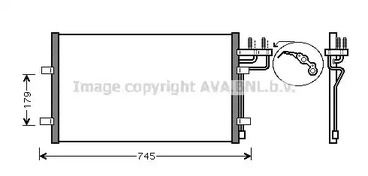 Конденсатор кондиционера AVA QUALITY COOLING FDA5367