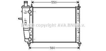 Радиатор охлаждения двигателя AVA QUALITY COOLING FTA2230