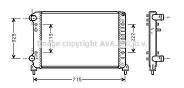 Радиатор охлаждения двигателя AVA QUALITY COOLING FTA2262