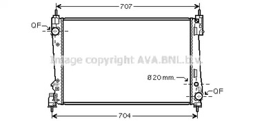 Радиатор охлаждения двигателя AVA QUALITY COOLING FTA2312