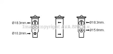 Расширительный клапан кондиционера AVA QUALITY COOLING HD1285