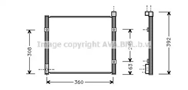 Конденсатор кондиционера AVA QUALITY COOLING HD5095