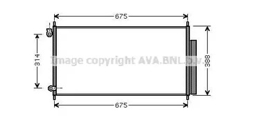 Конденсатор кондиционера AVA QUALITY COOLING HD5185D