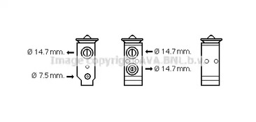 Расширительный клапан кондиционера AVA QUALITY COOLING HY1325