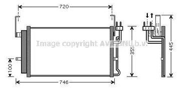 Конденсатор кондиционера AVA QUALITY COOLING HY5084D