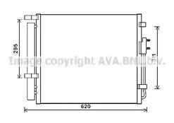 Конденсатор кондиционера AVA QUALITY COOLING HY5343D
