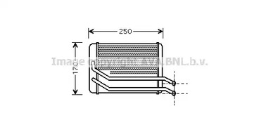 Теплообменник отопление салона AVA QUALITY COOLING HY6118