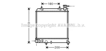 Радиатор охлаждения двигателя AVA QUALITY COOLING HYA2085