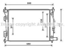 Радиатор охлаждение двигателя AVA QUALITY COOLING HYA2276