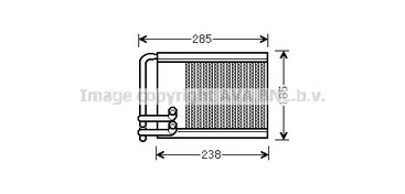 Теплообменник отопление салона AVA QUALITY COOLING HYA6317