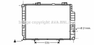 Радиатор охлаждение двигателя AVA QUALITY COOLING MS2202