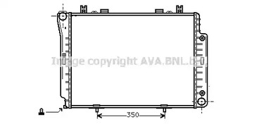 Радиатор охлаждения двигателя AVA QUALITY COOLING MSA2144