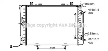 Радиатор охлаждения двигателя AVA QUALITY COOLING MSA2151