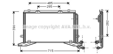 Конденсатор кондиционера AVA QUALITY COOLING MSA5268