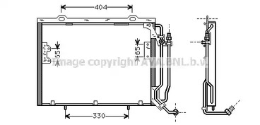 Конденсатор кондиционера AVA QUALITY COOLING MSA5279