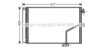 Конденсатор кондиционера AVA QUALITY COOLING MSA5450D