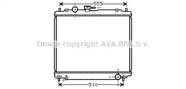 Радиатор системы охлаждения AVA QUALITY COOLING MT2109