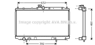 Радиатор охлаждение двигателя AVA QUALITY COOLING MT2142