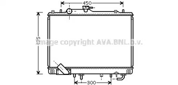 Радиатор охлаждения двигателя AVA QUALITY COOLING MT2157