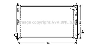 Радиатор охлаждения двигателя AVA QUALITY COOLING MTA2207