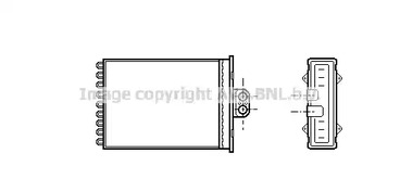 Теплообменник отопления салона AVA QUALITY COOLING OL6217