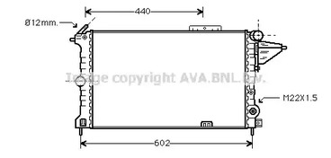 Радиатор охлаждения двигателя AVA QUALITY COOLING OLA2119