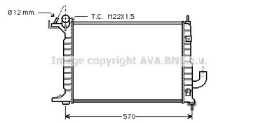 Радиатор охлаждения двигателя AVA QUALITY COOLING OLA2218