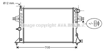 Радиатор охлаждения двигателя AVA QUALITY COOLING OLA2296