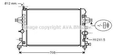 Радиатор охлаждения двигателя AVA QUALITY COOLING OLA2363