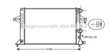 Радиатор охлаждения AVA QUALITY COOLING OLA2444