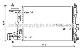 Радиатор охлаждения двигателя AVA QUALITY COOLING OLA2486