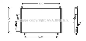Конденсатор кондиционера AVA QUALITY COOLING PE5182