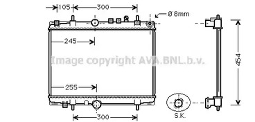Радиатор охлаждения двигателя AVA QUALITY COOLING PEA2208