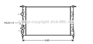 Радиатор охлаждение двигателя AVA QUALITY COOLING RT2198