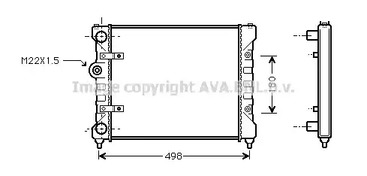 Радиатор охлаждения двигателя AVA QUALITY COOLING ST2022