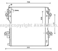 Радиатор системы охлаждения toyota land cruiser 150 (kdj15 grj15) 3.0 d-4d 09- акпп AVA QUALITY COOLING TO2604