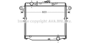 Радиатор охлаждение двигателя AVA QUALITY COOLING TOA2379